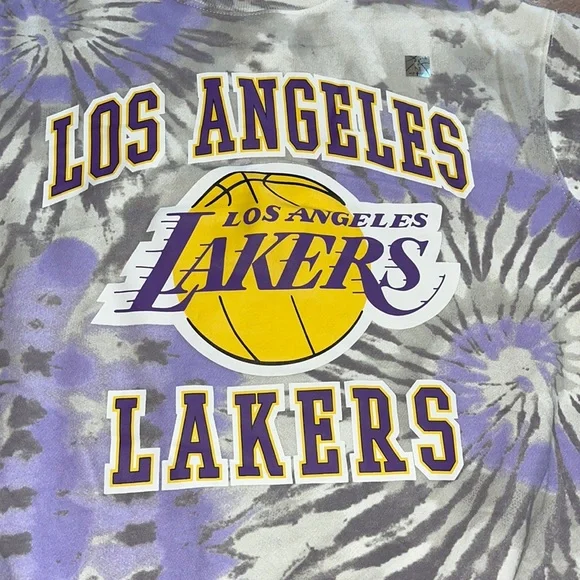 New Los Angeles Lakers womens Sweatshirt size s - tie-dye. NBA - Picture 1 of 6